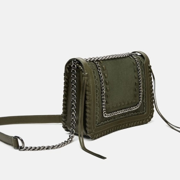 zara leather crossbody bag